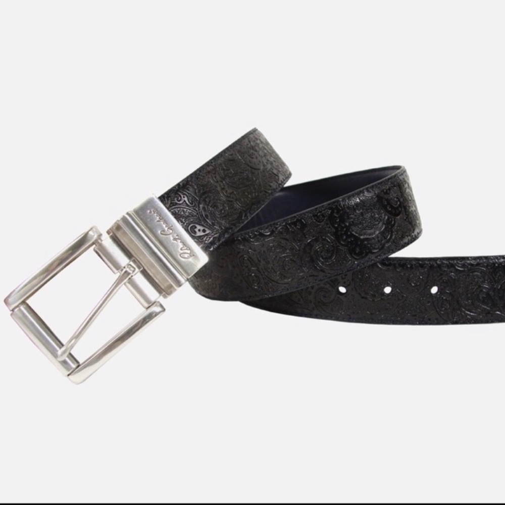 NWT Men’s Robert Graham Black / Navy Belt SZ 38